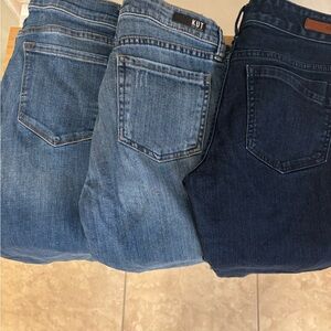 Kut from the Kloth Women's Light and Dark Blue Jeans